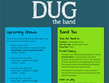 Tablet Screenshot of dugtheband.com
